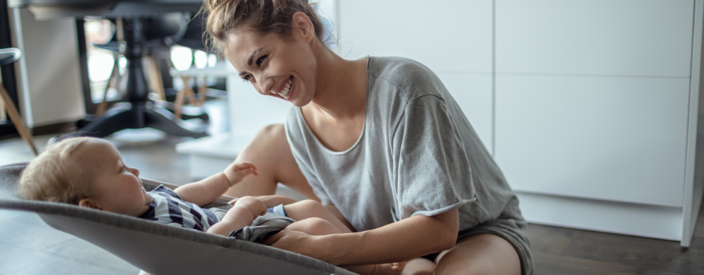 woman with child