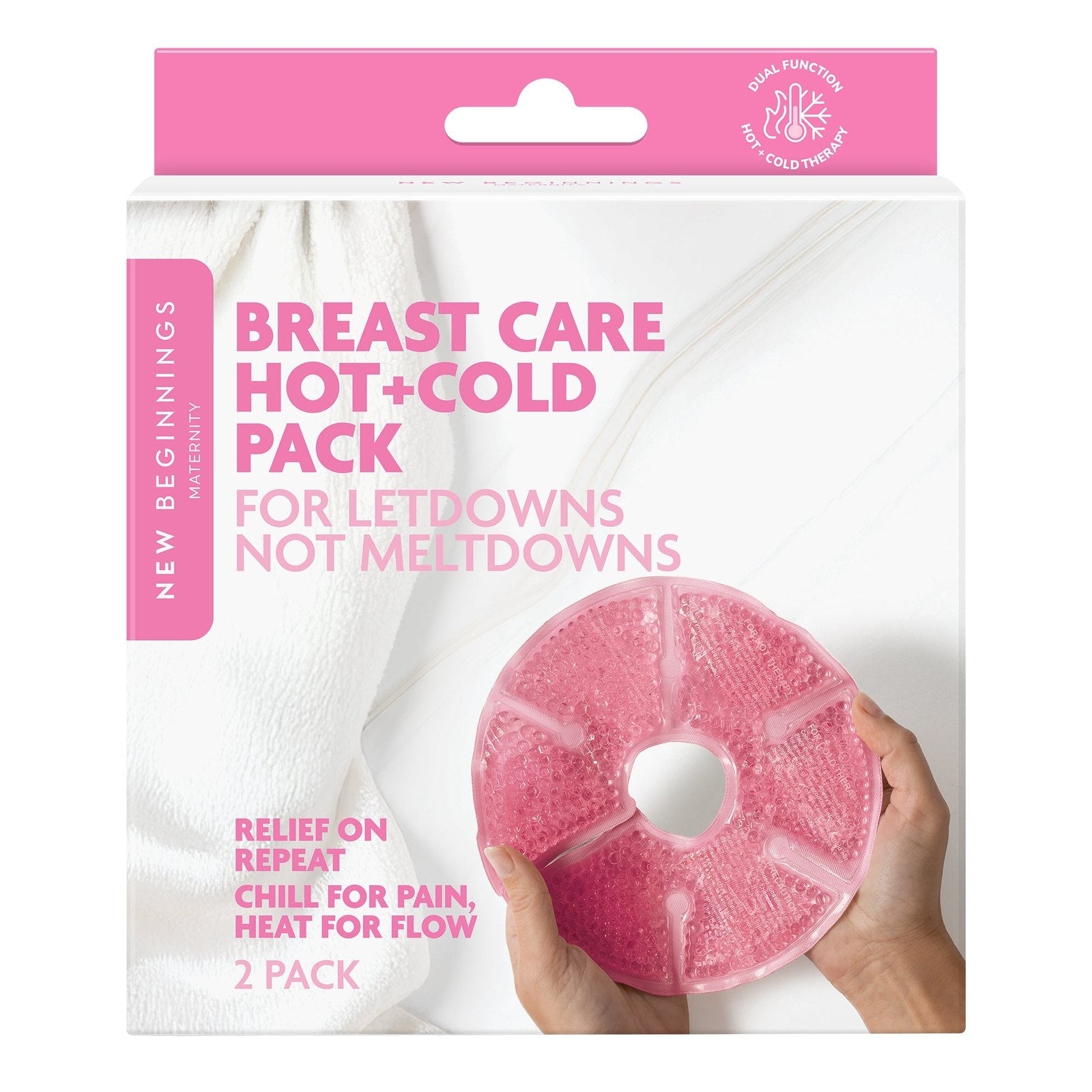 Breast Care Hot+Cold Packs 2pk