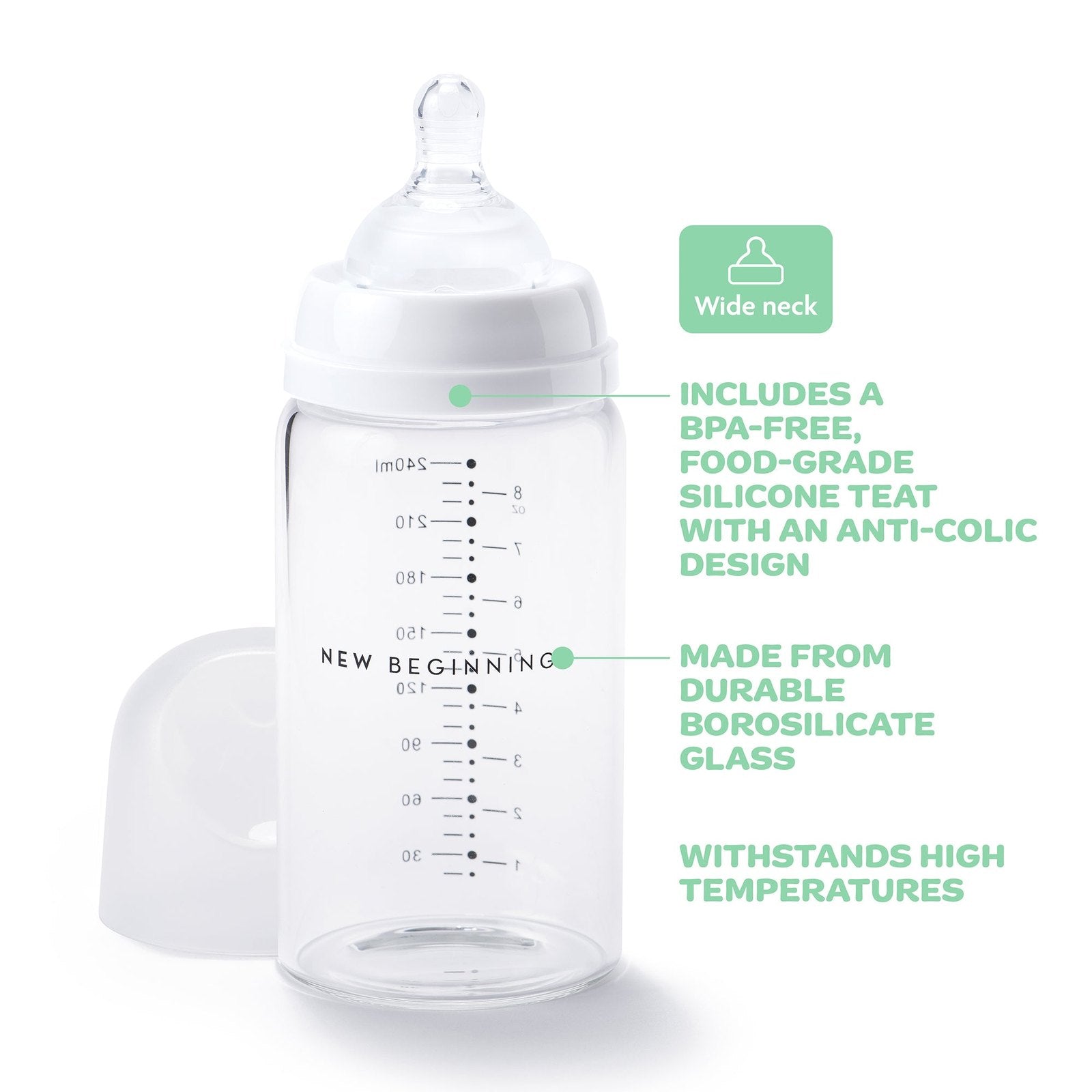 Classic Glass Bottle - 240ml Twin