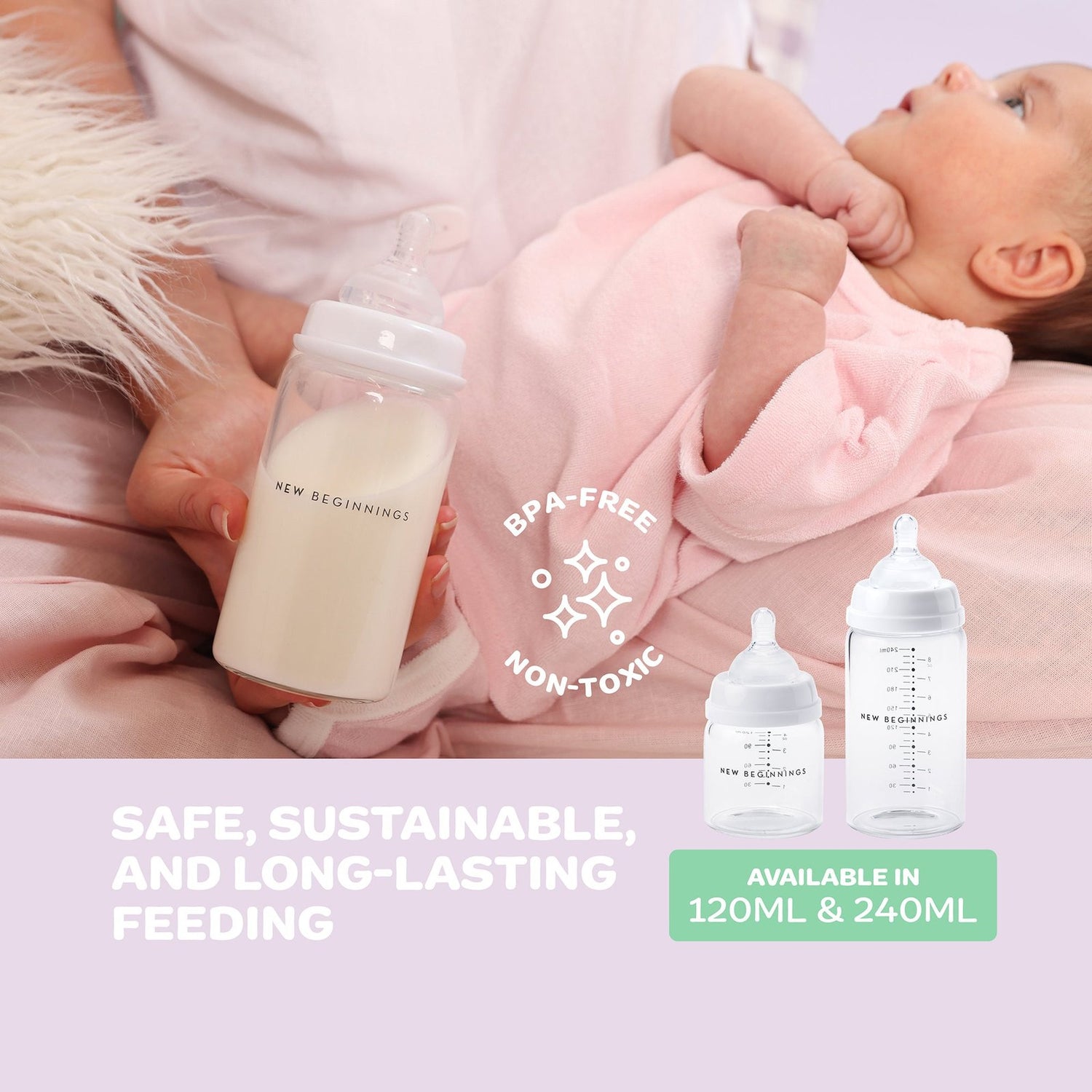 Classic Glass Bottle - 240ml Twin