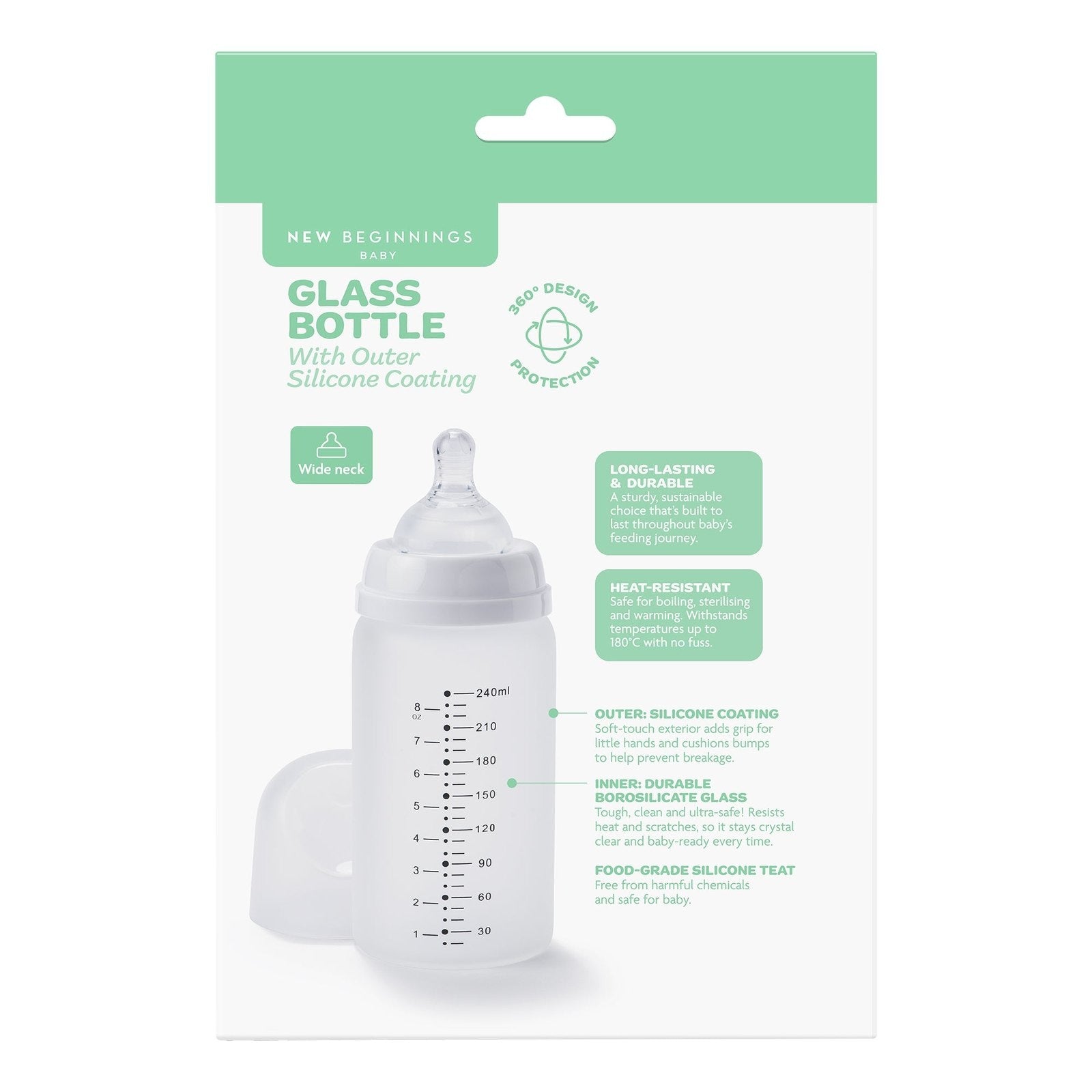 Classic Glass Bottle - 240ml Twin