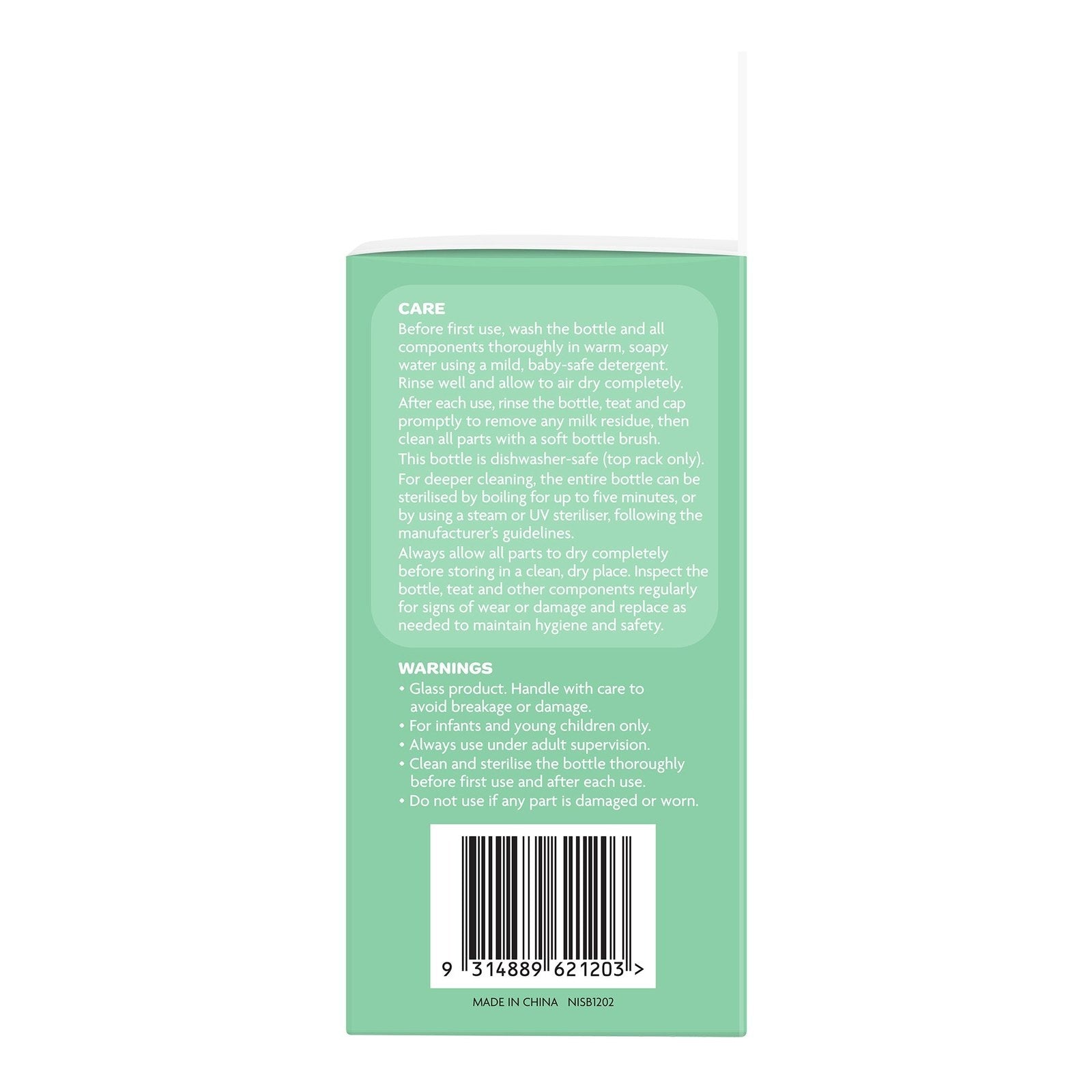 Glass Bottle with Silicone Outer - 120ml Twin