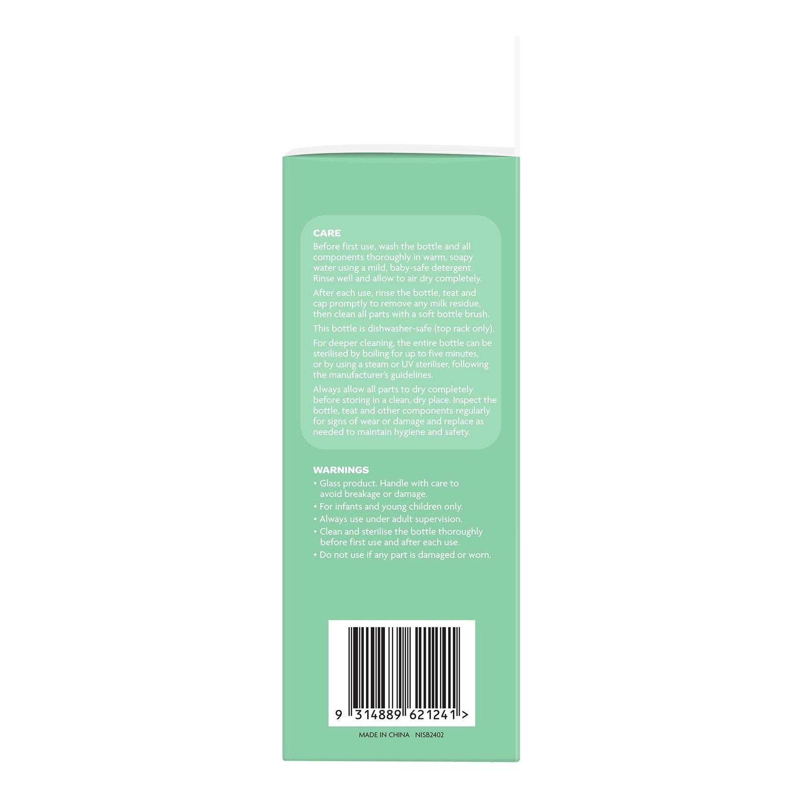 Glass Bottle with Silicone Outer - 240ml Twin