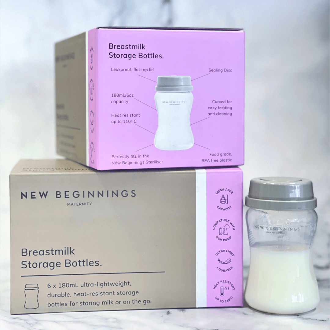 180ml Breastmilk Storage Bottles 6pk