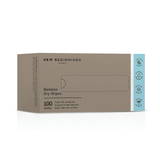 Bamboo Dry Wipes Box 100