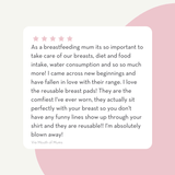 Washable Bamboo Nursing Pads 8pk