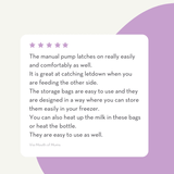 Breast Milk Storage Bags 25 Bags
